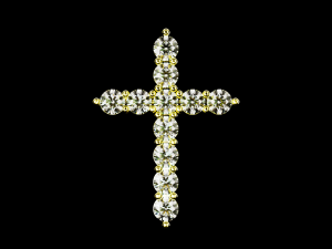 Tiffany Cross Pendant 3D Baskı Modeli