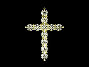 Tiffany Cross Pendant 3D Print Model