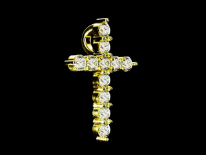 Tiffany Cross Pendant 3D Baskı Modeli