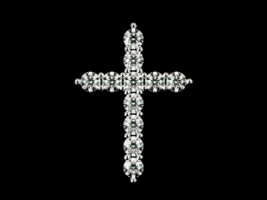 Tiffany Cross Pendant 3D Baskı Modeli