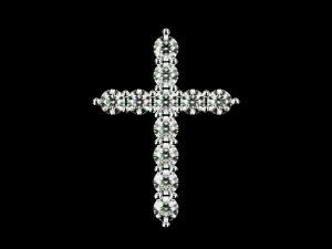 Tiffany Cross Pendant 3D Print Model