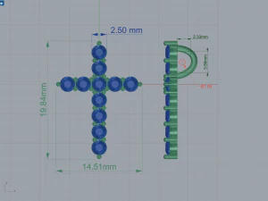 Tiffany Cross Pendant 3D Print Model