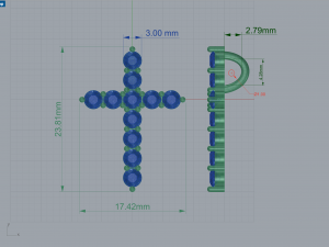 Tiffany Cross Pendant 3D Baskı Modeli