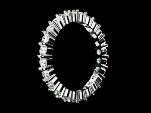 Eternity ring US and EU ring size 3D 打印模型