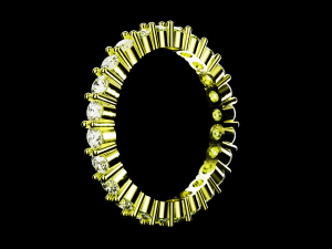 Eternity ring US and EU ring size 3D 打印模型