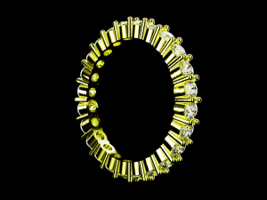 Eternity ring US and EU ring size 3D 打印模型