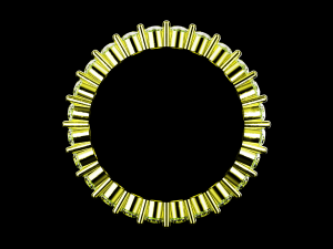 Eternity ring US and EU ring size 3D 打印模型