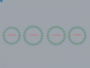 Eternity ring US and EU ring size 3D 打印模型