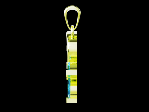 Twig marquise jewelry pendant 3D Print Model