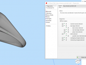 Twig marquise jewelry pendant 3D Print Model