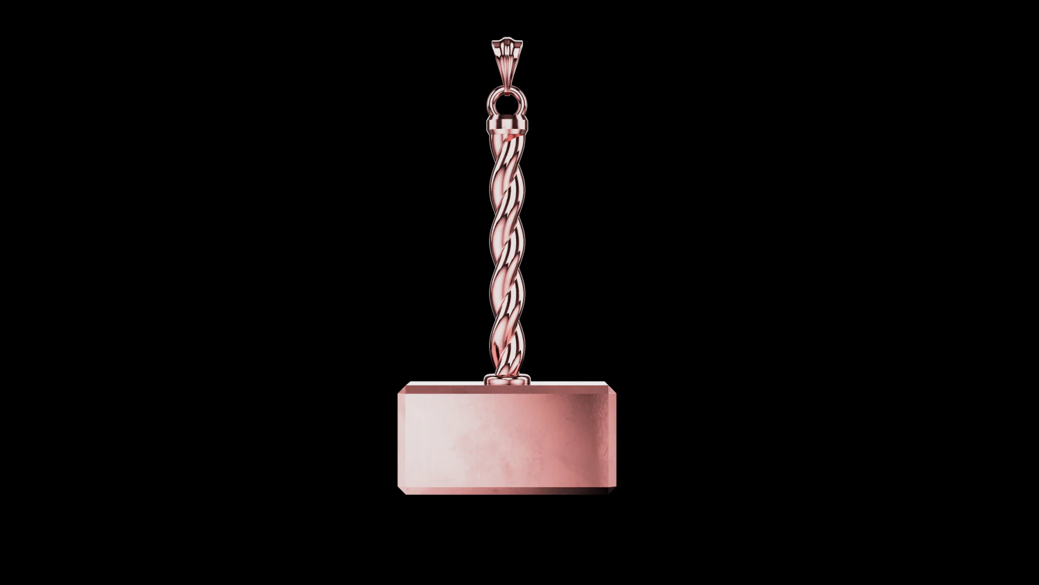 Sledgehammer hammer pendant 3D Print Model .c4d .max .obj .3ds .fbx .stl .blend