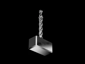 Sledgehammer hammer pendant 3D Print Model