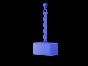 Sledgehammer hammer pendant 3D Print Model