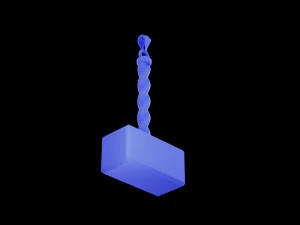 Sledgehammer hammer pendant 3D Print Model