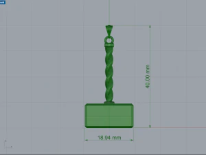 Sledgehammer hammer pendant 3D Print Model