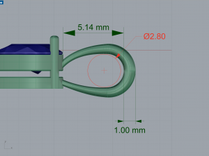 Pear stones cross pendant and round center stone 3D Baskı Modeli