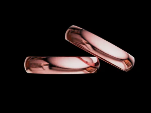 Solid classic wedding ring 3D Print Model