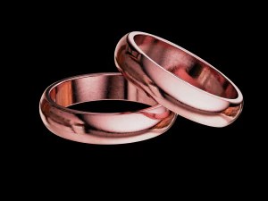Solid classic wedding ring 3D Print Model