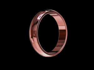Solid classic wedding ring 3D Print Model