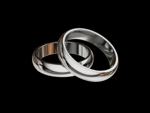 Solid classic wedding ring 3D Print Model