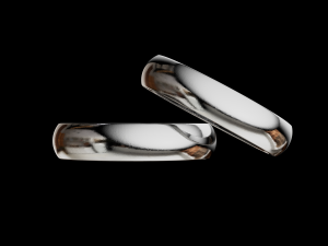 Solid classic wedding ring Modelo de Impressão 3D