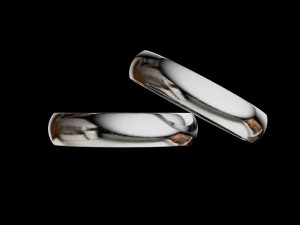 Solid classic wedding ring 3D Print Model