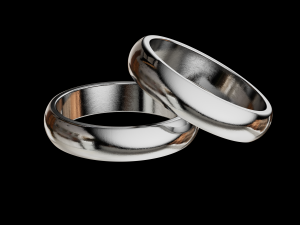 Solid classic wedding ring Modelo de Impressão 3D