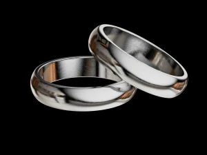 Solid classic wedding ring 3D Print Model
