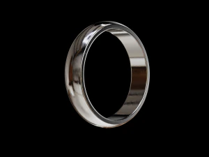 Solid classic wedding ring 3D Print Model
