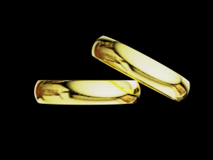 Solid classic wedding ring 3D Print Model