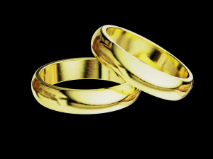 Solid classic wedding ring 3D Print Model