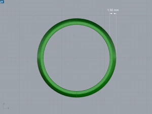 Solid classic wedding ring 3D Print Model