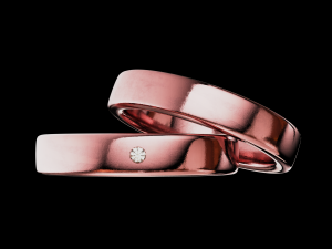 Solid wedding ring and with stone Modelo de impresión 3D