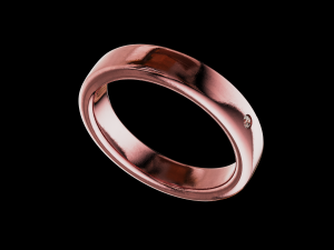 Solid wedding ring and with stone Modelo de impresión 3D