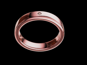 Solid wedding ring and with stone Modelo de impresión 3D