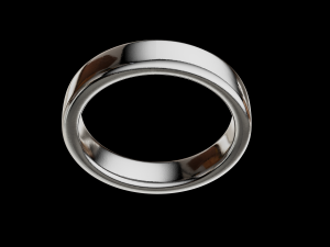 Solid wedding ring and with stone Modelo de impresión 3D
