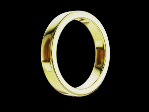 Solid wedding ring and with stone Modelo de impresión 3D
