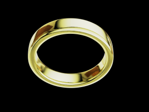 Solid wedding ring and with stone Modelo de impresión 3D