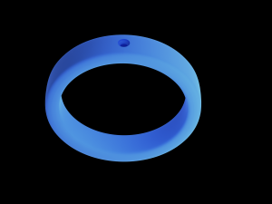 Solid wedding ring and with stone Modelo de impresión 3D