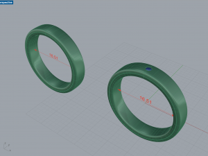 Solid wedding ring and with stone Modelo de impresión 3D
