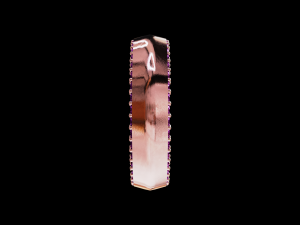 Solid eternity convex ring with stone Modelo de Impressão 3D