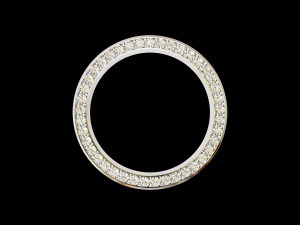 Solid eternity convex ring with stone Modelo de Impressão 3D