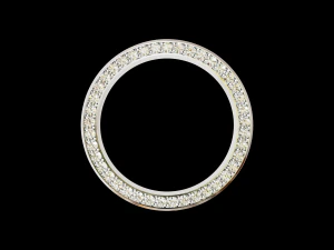 Solid eternity convex ring with stone 3D Print Model