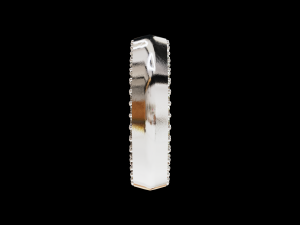 Solid eternity convex ring with stone Modelo de Impressão 3D