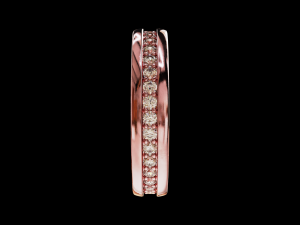 Eternity band classic ring with stone 3D 打印模型