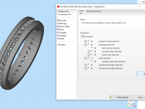 Eternity band classic ring with stone 3D 打印模型