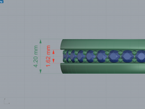 Eternity band classic ring with stone 3D 打印模型