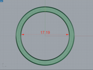 Eternity band classic ring with stone 3D 打印模型