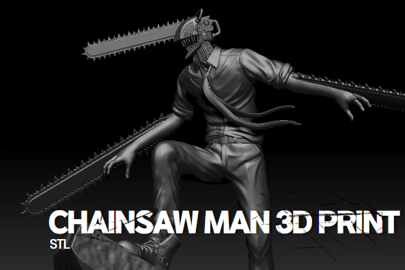 CHAINSAWMAN 3D print model 3D Print Model .c4d .max .obj .3ds .fbx .stl .blend 