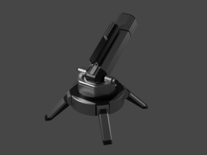 Sci-fi Turret 3D 模型